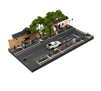 TechnixLabz 1:64 Scale Street Scene With The Guling Gallery And Café Yihe No. 12 In Nanjing - Diorama With Landmarks And A Miniature Representation Of The Historic Quarter