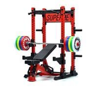 TechnixLabz Mini Fitness Equipment Set in 1:12 Scale (Includes Barbell, Bench Press Bench and Squat Rack), Desktop Model on Fitness, Build Your Own Miniature Scene