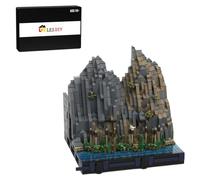 TechnixLabz MOC-130432 G2 - Model of Shore Fixture and Substructure: Giant Medieval Castle Building Block Set for the MOC-131299 "Complete Medieval Castle" Set (1923 Pieces)