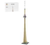 TechnixLabz MOC-250102 Street View Building Model in 1:800 Scale (418 Pieces) Construction Kit for a Modern High-rise Building Kit