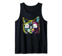 Techno Cat DJ Clubbing Outfit Disco Less Drama More Techno Tank Top