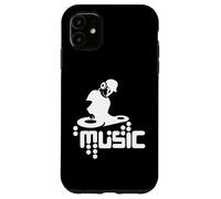 Techno-DJ Party Club Music Design with Turntable Motif Case for iPhone 11