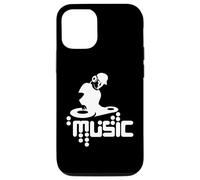 Techno-DJ Party Club Music Design with Turntable Motif Case for iPhone 12/12 Pro