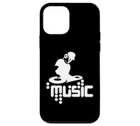 Techno-DJ Party Club Music Design with Turntable Motif Case for iPhone 12 mini