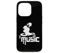 Techno-DJ Party Club Music Design with Turntable Motif Case for iPhone 13 Pro
