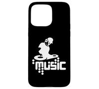 Techno-DJ Party Club Music Design with Turntable Motif Case for iPhone 15 Pro Max