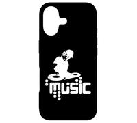 Techno-DJ Party Club Music Design with Turntable Motif Case for iPhone 17