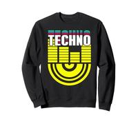 Techno Equalizer Waves Club Culture Energy Sweatshirt