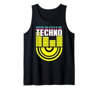 Techno Equalizer Waves Club Culture Energy Tank Top