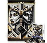 Techno Human Canvas 1000 Piece Jigsaw Puzzles for Adults Jigsaw Memory Lift Slow Enjoy Image Assembly Creative Gift (38x52cm)