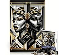 Techno Human Canvas Jigsaw Puzzles 1000 Piece for Teenagers Improve Memory Relaxing Fun Sharp Edge Unique Gift (38x26cm)