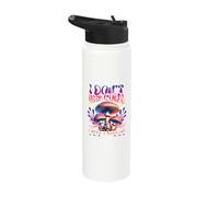 Techno - I Dont Need Words I Need A Bassline Psychedelic Stainless Steel Insulated Water Bottle