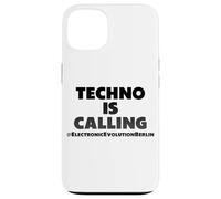 "Techno is calling", music, techno Berlin, techno music Case for iPhone 13