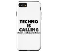 "Techno is calling", music, techno Berlin, techno music Case for iPhone SE (2020) / 7/8