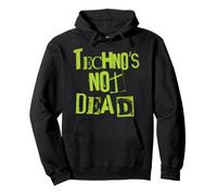 Techno Is Not Dead - Vintage Grunge - Minimal Electro DJ Pullover Hoodie