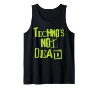 Techno is Not Dead - Vintage Grunge - Minimal Electro DJ Tank Top