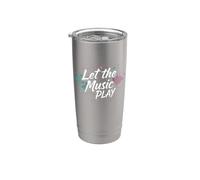 Techno Let The Music Play Techno Techno Music Techno Party Stainless Steel Insulated Tumbler