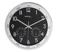 techno line TECHNOLINE WT 7981 Wall Clock, Metal, Silver/Black