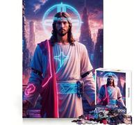 Techno Messiah 1000 Piece Jigsaw Puzzles for Adults Jigsaw Memory Lift Slow Enjoy Image Assembly Creative Gift (38x26cm)