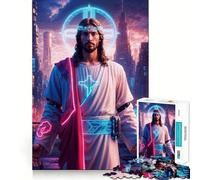 Techno Messiah for Adults 1000 Piece Jigsaw Puzzle Pure Logic Toy Peaceful Time Sharp Cut Heartfelt Gift (50x75cm)