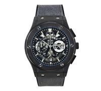 Techno Pave Men's Skeleton Dial Watch - 44mm Luxury Design, Adjustable Leather Strap, and Bold Hip-Hop Aesthetics, Black Grey, mens-standard