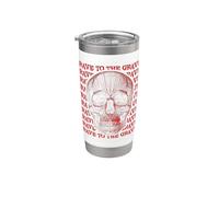 Techno Rave to the Grave Backprint Stainless Steel Insulated Tumbler