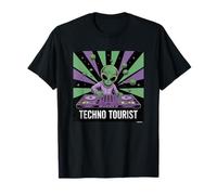 Techno Tourist Alien DJ Rave EDM Festival Outfit 80s T-Shirt
