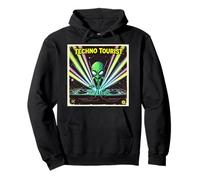 Techno Tourist Alien DJ Rave EDM Festival Outfit Music Pullover Hoodie