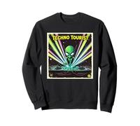 Techno Tourist Alien DJ Rave EDM Festival Outfit Music Sweatshirt