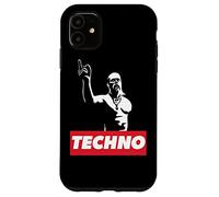 Techno Viking partygoer, rave gift, hard acid trance music Case for iPhone 11