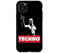 Techno Viking partygoer, rave gift, hard acid trance music Case for iPhone 11 Pro Max