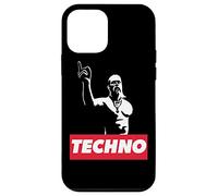 Techno Viking partygoer, rave gift, hard acid trance music Case for iPhone 12 mini