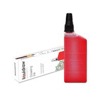 Technoart Waterproof Drawing Ink, Red, 25ml (Bottle), Compatible with Rotring Isograph Pens