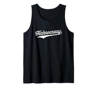 Technocracy - Retro University Aesthetic Sports Tank Top