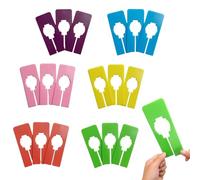 technodry 18 Pcs Colour Coded Wardrobe Dividers with Marker, Plastic Closet Organisers for Bedrooms, Kids Rooms & Sorting Clothes Shared Wardrobe Spaces