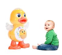 technodry Dancing Duck Toy, Interactive Musical Duck with LED Lights and Sound Effects, Educational Baby Toy for Toddlers to Movement and Social Skills Gift for Birthday, Christmas and Children's Day