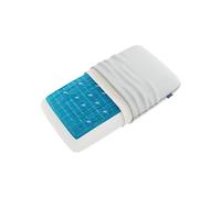 Technogel Deluxe Cooling Gel Pillow - Neck & Shoulder Pain Relief, Odorless Memory Foam, Cool Sleep for Stomach & Back Sleepers, Standard Shape with Washable Cooling Cover (Medium)