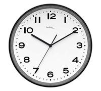 Technoline Analogue Radio Wall Clock WT8500 Black/White Plastic 30 cm Diameter