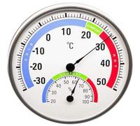 Technoline Analogue Thermometer WA3050, Round Thermo-Hygrometer with Comfort Display, Analogue Humidity Display, 4.2 x 1.5 x 20 cm