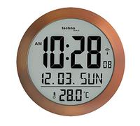 Technoline Digital Radio Wall Clock WS 8038, WT8038, Copper, Diameter 210 mm
