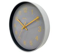 Technoline WT7525 Analogue Wall Clock without Ticking Quartz 25 cm Silver/Grey