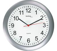 Technoline WT7700 Analogue Wall Clock Plastic Frame Quartz Diameter 26 cm Silver