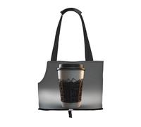 Technological Cup Printed pet Shoulder Bag - Foldable Design, Small cat and Dog Travel Bag
