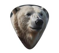 Technological polar bear Printed pick set - 12 pieces, thin, medium and thick guitar picks, suitable for guitar, bass, electric guitar and ukulele