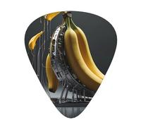 Technological surreal banana Prints Guitar Picks - 12-Piece Set with 3 Different Thicknesses, Suitable for Electric and Acoustic Guitars