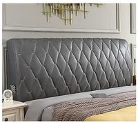 Technology Cloth Headboards Cover, Soft Full Headboard Slipcover for Double/Queen/King Size Bed Soft Case Support Cushion,Gray,150x65cm