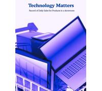 Technology Matters: This log book is a simple and efficient method for tracking daily computer products sales in units, in a store, whether large or ... trends and adjust inventory accordingly.