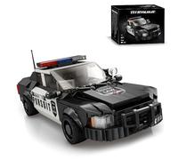 Technology Racing Car Building Kit, 404 PCS Police Car Building Kit, Speed Champions Racing Cars Model Kit, Collectible Model Building Sets for Kids Adults, Compatible with Major Brand (816)