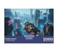 Technology Spacecraft 1000 Pieces Jigsaw Educational Games Challenge Toy Science Fiction Spaceship Home Decoration Family Fun for Adults And Children 38x26cm/1000pcs