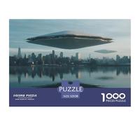 Technology Spacecraft 1000 Pieces Jigsaws Puzzle Games Challenge Toy Science Fiction Spaceship Home Decoration Family Fun Kids Age 12+ 52x38cm/1000pcs